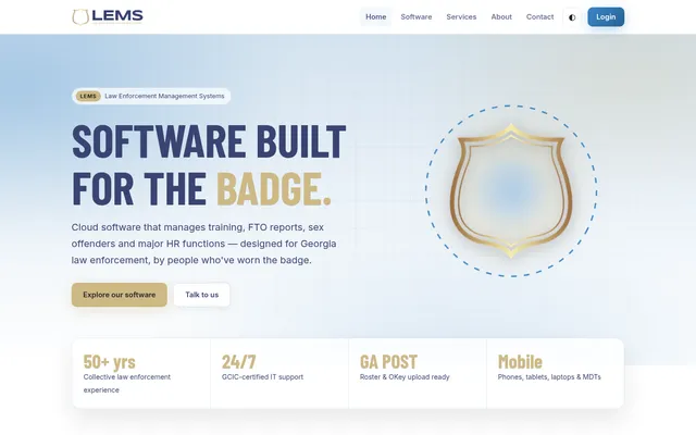 LEMS website screenshot