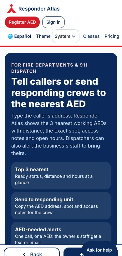 Responder Atlas on a phone